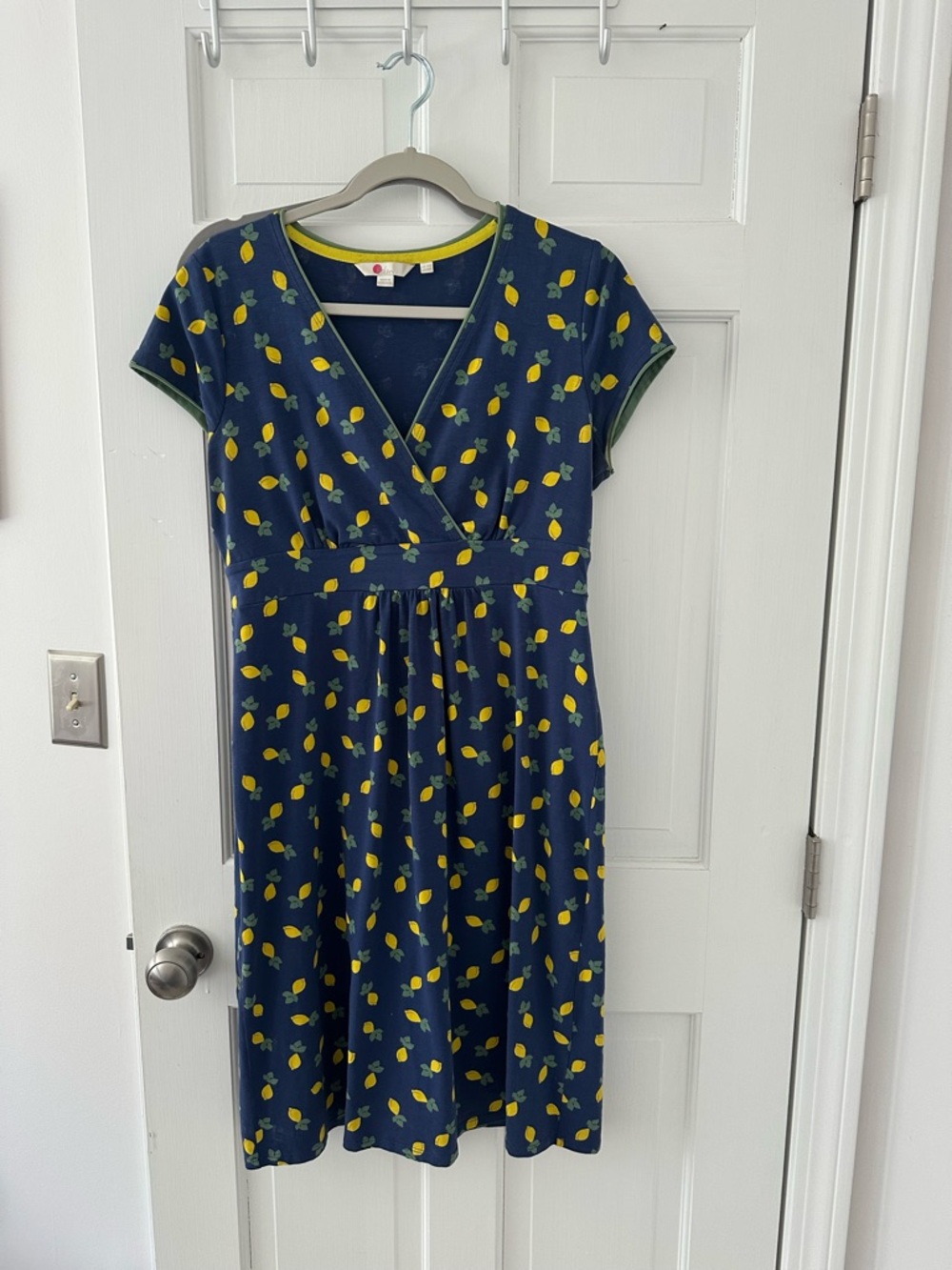 Boden Lemon Print Midi Dress